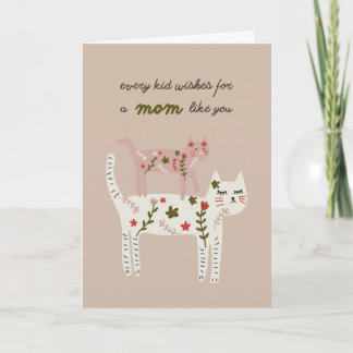 Pretty Kitties Mother's Day card