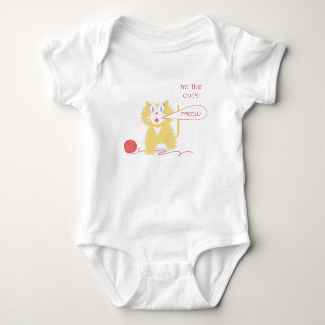 Pretty Kitty Baby Bodysuit (Front)