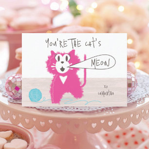 Pretty Kitty Classroom Valentine Cards