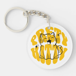 Pretty kitty cute cat keychain