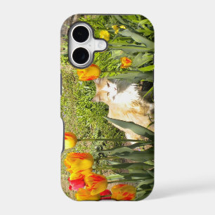 Pretty Kitty N The Tulip Garden iPhone 5 Case