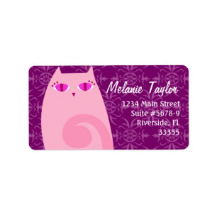 Pretty Kitty Pink & Violet Label