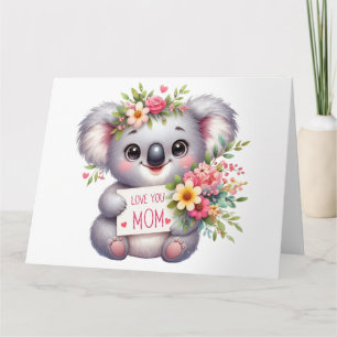 Pretty Koala Mothers Day Card
