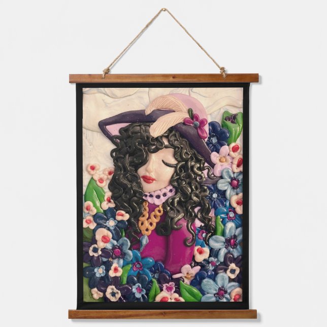 Pretty Lady Hanging Tapestry (Front)