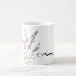 Pretty Lavender Flowers Coffee Mug