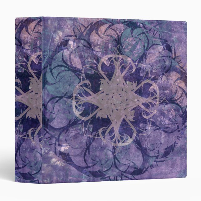 Pretty Lavender Tribal Celtic Design Binder (Front/Spine)