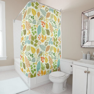 Pretty Leaves Shower Curtain