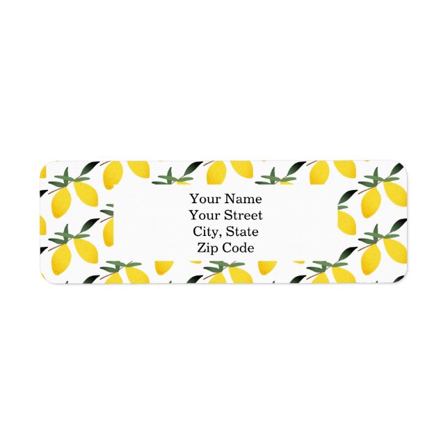 Pretty Lemon Pattern Personalized  (Front)