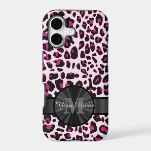 Pretty leopard animal print monogramed