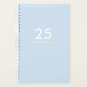 Pretty Light Blue School  Planner
