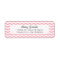 Pretty Light Pink Chevron Return Address Labels