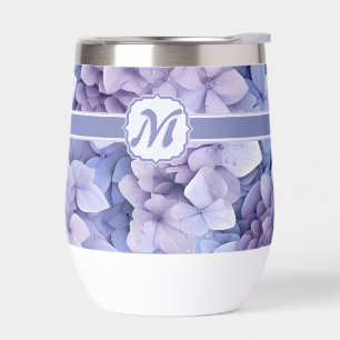  Pretty Lilac Blue  Hydrangea Monogram