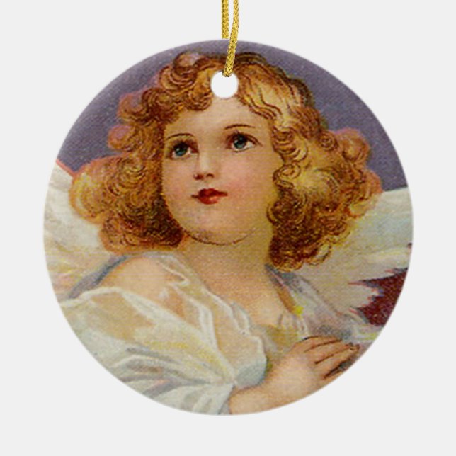 Pretty Little Angel Christmas Ornament (Front)