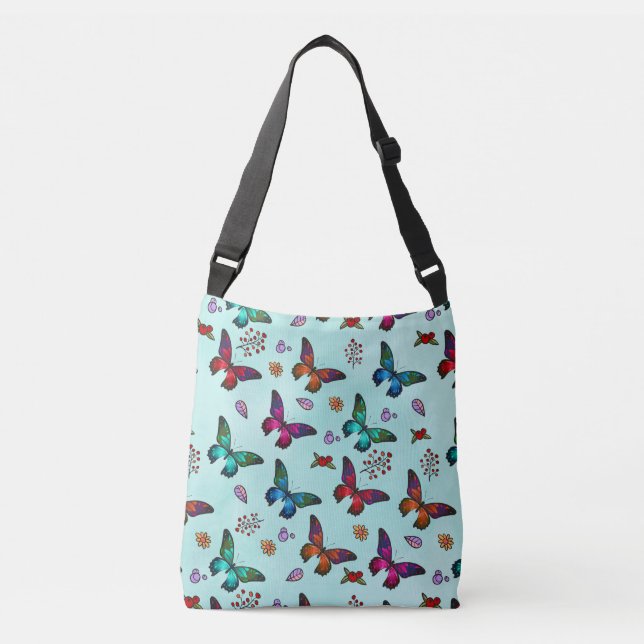 Pretty Little Butterflies Crossbody Bag (Front)