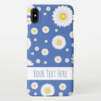 Pretty Little Daisies on Blue  iPhone XS Max Case