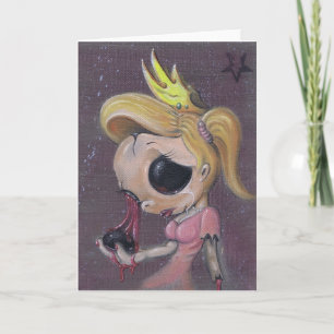 pretty little doll greeting card