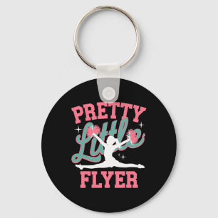 Pretty Little Flyer Funny Cheer Coach Cheerleading Keychain