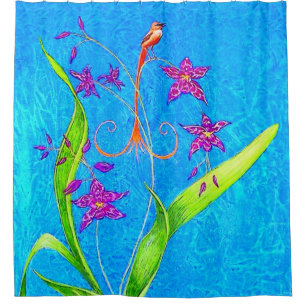Pretty Little Orchid Bird