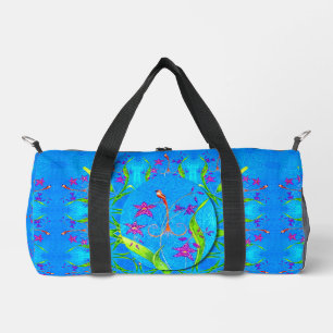 Pretty Little Orchid Bird  Duffle Bag