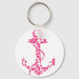 Pretty Little Pink Anchor Keychain