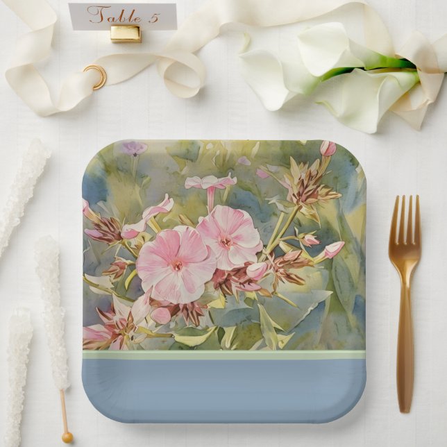Pretty Little Pinks - Paper Plate (Wedding)