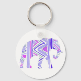 Pretty Little Purple Elephant Keychain