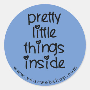 Pretty Little Things - Custom Colour Small Busines Classic Round Sticker