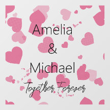 Pretty Love hearts Personalized 