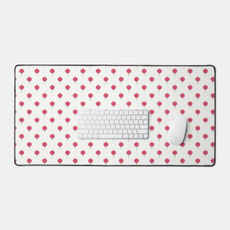 Pretty lush pink tulips pattern Desk mats