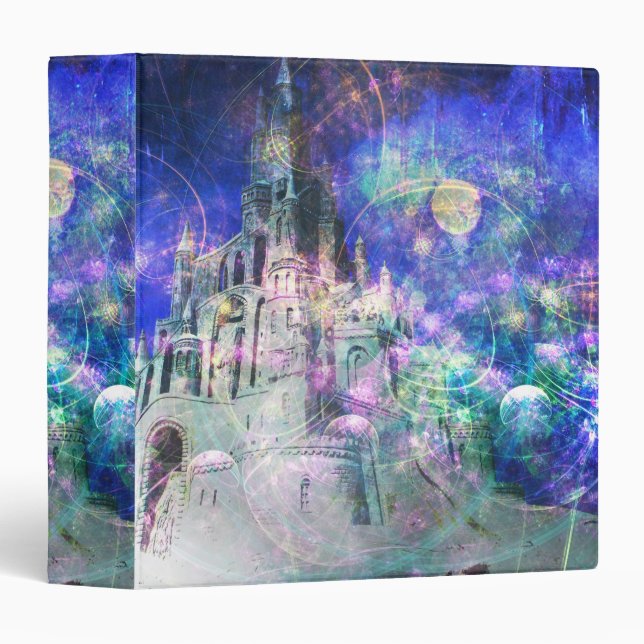 Pretty Magical Fairy Tale Fantasy Castle Binder (Front/Spine)