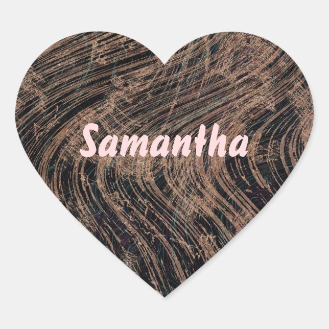 Pretty Marble Heart Sticker (Front)