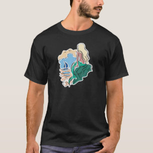 pretty mermaid sitting on rock T-Shirt