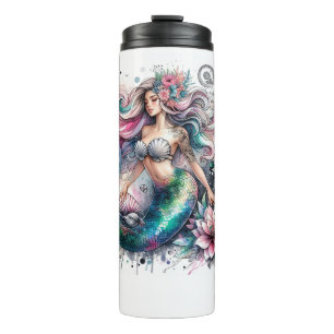 Pretty Mermaid  Thermal Tumbler