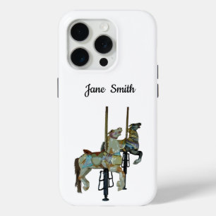 Pretty Merry Go Round Carousel Horses iPhone 15 Pro Case