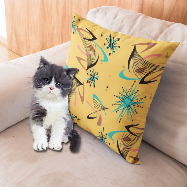 Pretty, Mid Century Modern, Abstract Pattern Throw Pillow (Creator Uploaded)