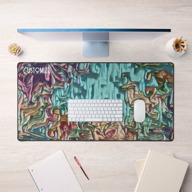 Pretty Modern Abstract Customized Colourful Desk Mat (Office 1)