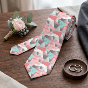 Pretty Modern Abstract Geometric Art Pattern Tie