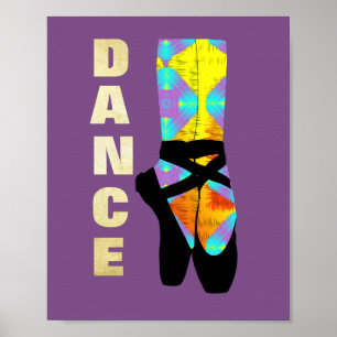 Pretty Modern Art Ballet Dance Themed Poster