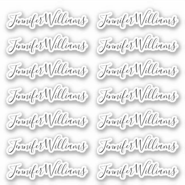 Pretty + Modern Calligraphy Script Name (Front)