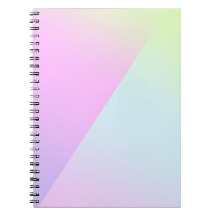 Pretty Modern colourful gradient Watercolor Rainbo Notebook