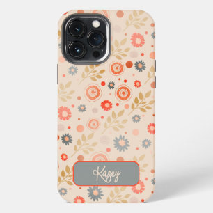 Pretty Modern Floral Inspirivity Customizable iPhone 13 Pro Max Case
