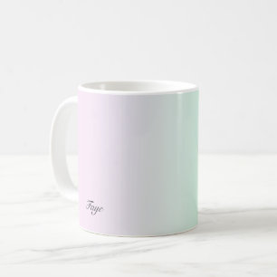Pretty Modern gradient colourful Personalized name Coffee Mug