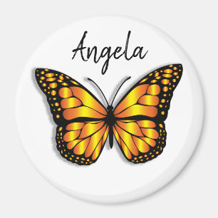 Pretty Monarch Butterfly Personalized Name Magnet