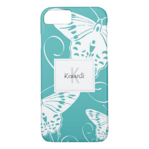 Pretty Monogram Butterflies Art Case-Mate iPhone Case