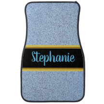 Pretty monogram gold with a blue marble design