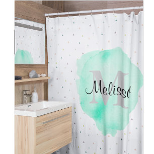 Pretty Monogram Watercolor Name Pattern Modern