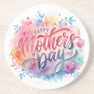 Pretty Mother's Day Sandstone Coaster