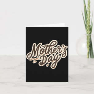 Pretty mother's day speech costume card