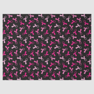 Pretty Multi Pink Breast Cancer Ribbon Pattern Tissue Paper