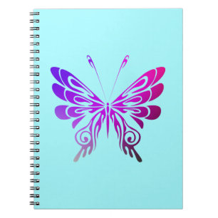 Pretty Multicolored Decorative Butterfly Notebook